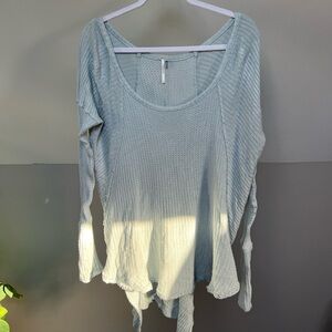 Free People Seafoam Blue Thermal